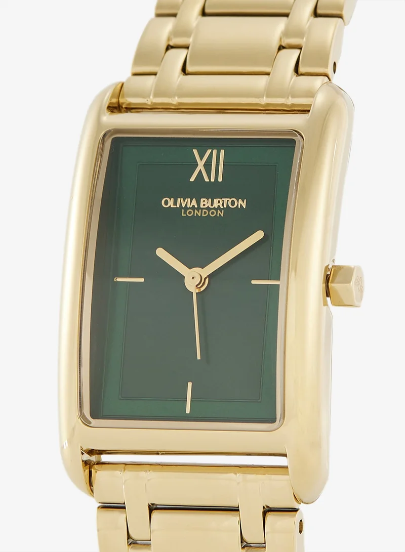 OLIVIA BURTON Grove Collection Analog Quartz Watch For Women With Gold-Tone Stainless Steel Bracelet - 24000195