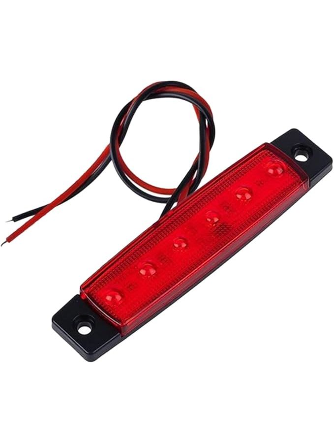 2 قطعة من الأضواء الخلفية LED الحمراء للشاحنات أضواء العلامات للمقطورة - Image 1