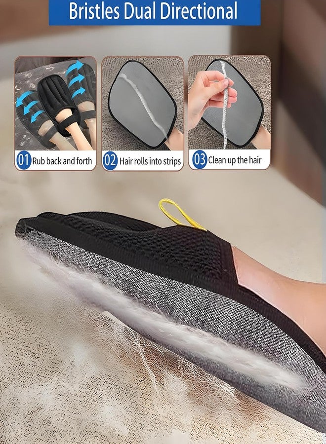 Coraltree Pet Hair Removal Gloves(With two hooks) for dogs and cats, upgraded reusable static pet hair gloves, pet hair removal tool for clothing, sofas, carpets, car seats - Image 3