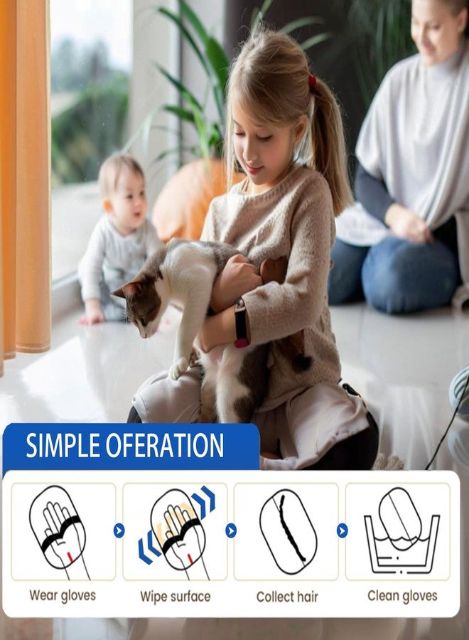 Coraltree Pet Hair Removal Gloves(With two hooks) for dogs and cats, upgraded reusable static pet hair gloves, pet hair removal tool for clothing, sofas, carpets, car seats - Image 4