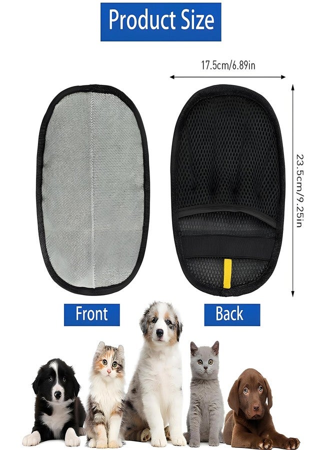 Coraltree Pet Hair Removal Gloves(With two hooks) for dogs and cats, upgraded reusable static pet hair gloves, pet hair removal tool for clothing, sofas, carpets, car seats - Image 2