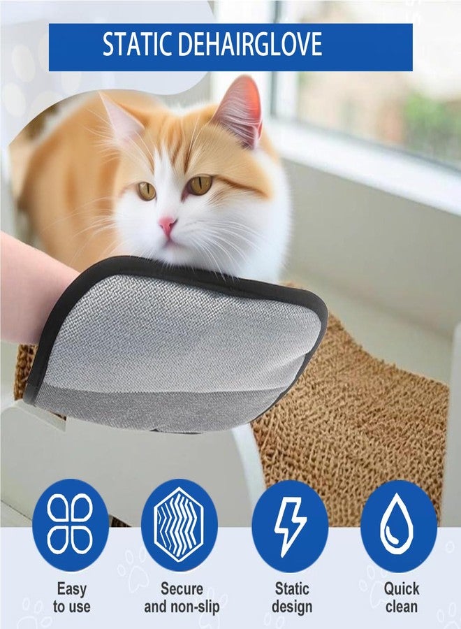 Coraltree Pet Hair Removal Gloves(With two hooks) for dogs and cats, upgraded reusable static pet hair gloves, pet hair removal tool for clothing, sofas, carpets, car seats - Image 5