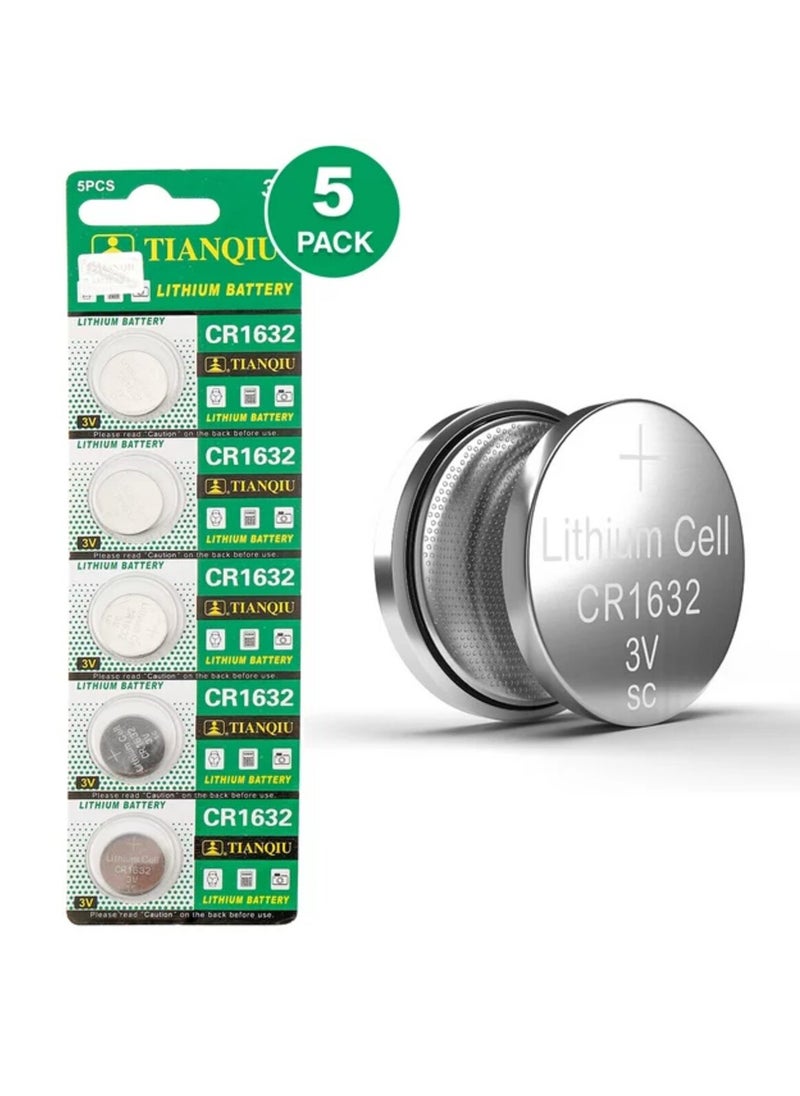 TIANQIU 5-Pieces Tianqiu CR1632 Lithium 3V Batteries  - Image 1