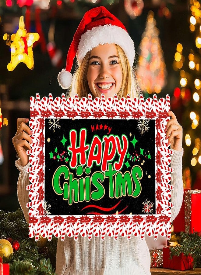 AWEELON 69ft Christmas Bulletin Board Borders Xmas Candy Cane Stripes Bulletin Board Decor Mints Borders for School Classroom Office Chalkboard Decoration - Image 4