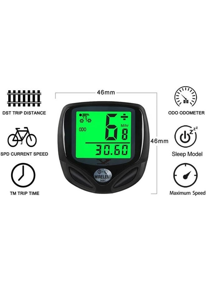 sy Bicycle Speedometer and Odometer Wireless Waterproof Cycle Bike Computer with LCD Display & Multi-Functions by YS - Image 2