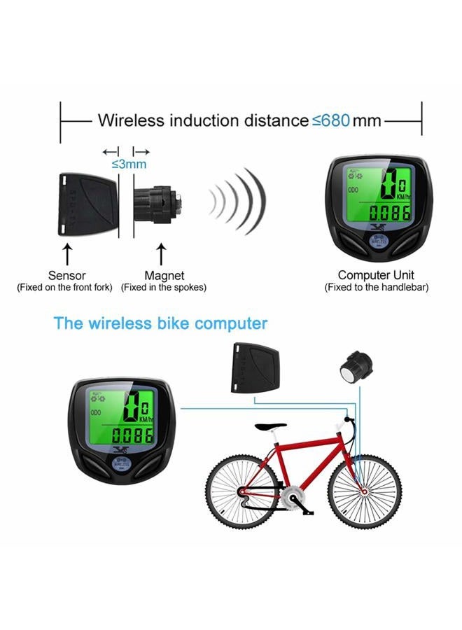 sy Bicycle Speedometer and Odometer Wireless Waterproof Cycle Bike Computer with LCD Display & Multi-Functions by YS - Image 4