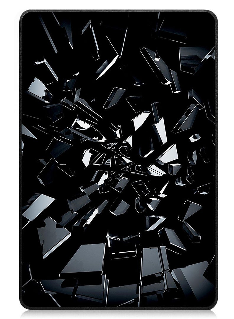 Theodor Protective Flip Case For Samsung Galaxy Tab S9 FE With Trifold Stand Auto Wake Sleep Shockproof Cover Black 1 - Image 1