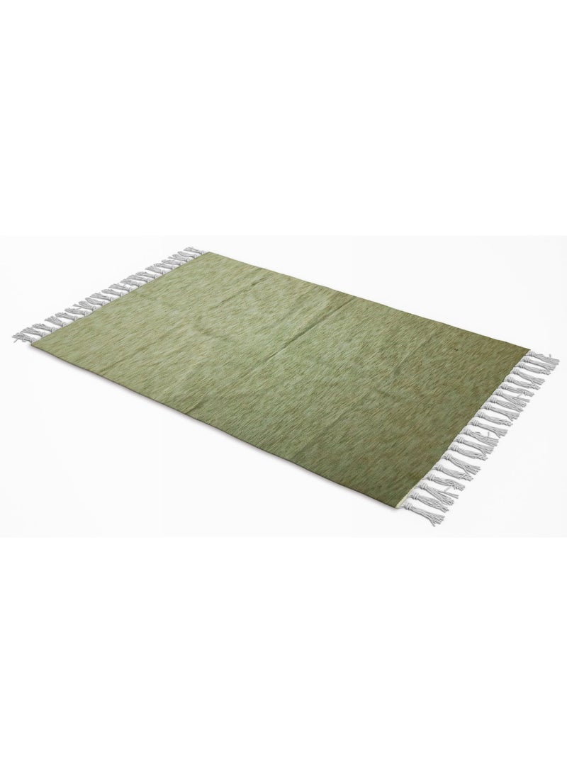 handmade wool rug -beige-1.40*65cm - Image 1
