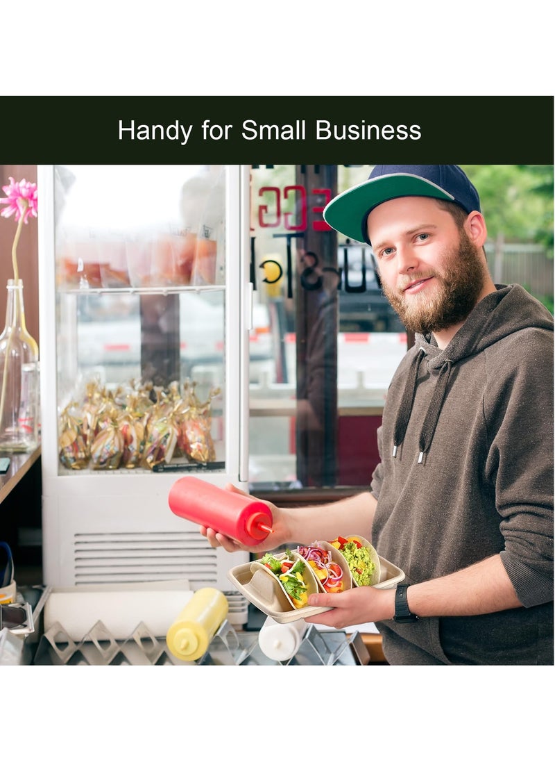 Barakah 24 Pcs Disposable Taco Holders Set, Biodegradable Paper Taco Plates with Dividers, Each Holds 3 Tacos, Ideal for Taco Tuesday, Fiesta Taco Tray Holder - Image 5