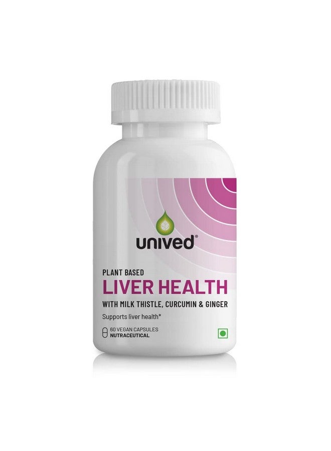 Unived Liver Health with Milk Thistle, Curcumin, & Ginger, Supports Liver Health & Detoxification, 60 Servings, 60 Vegan Capsules - Image 1