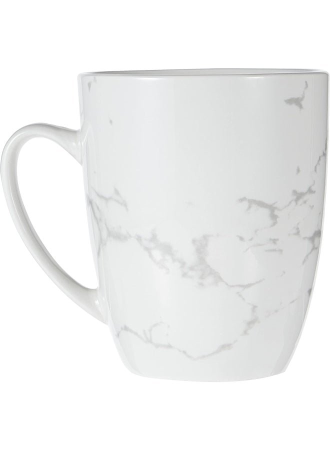 Royalford 12Oz Fine Porcelain Marble Decaled Mug White - Image 2