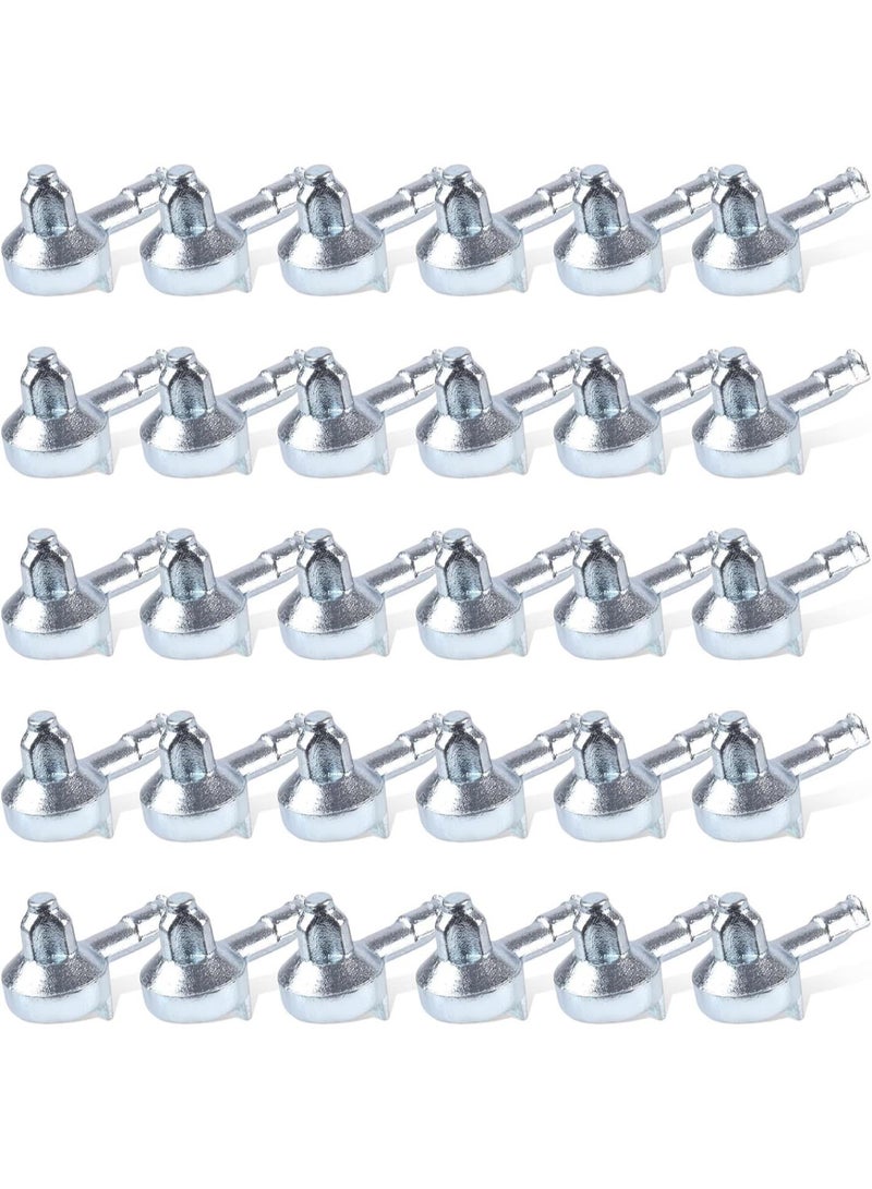 GGOOT 30pcs Shelf Support Pegs Replacement, Zinc Alloy Bookshelf Pegs for Shelves Shelf Support Holders Pin Compatible with IKEA Part 131372 Billy Bookcase - Image 1