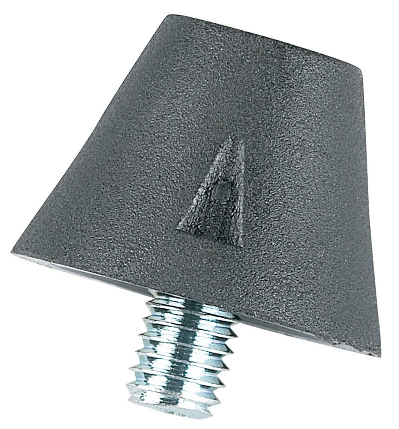 Markwort Football Cleats 1/2-Inch Poly Tip External Post Thread (100 pieces in each bag) Black