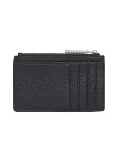 CALVIN KLEIN Women's Ck Plaque Zipped Cardholder - Faux Leather, Black  - Image 2