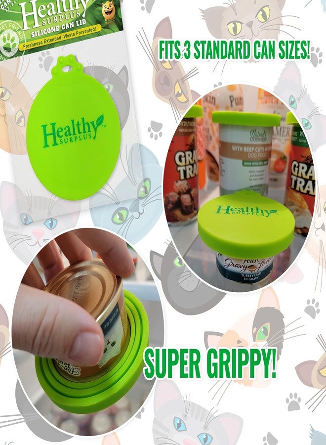 Healthy Surplus Silicone Can Lid - Fits 3 Sizes - BPA Free - For Pet Dog and Cat Food (1) - Image 2