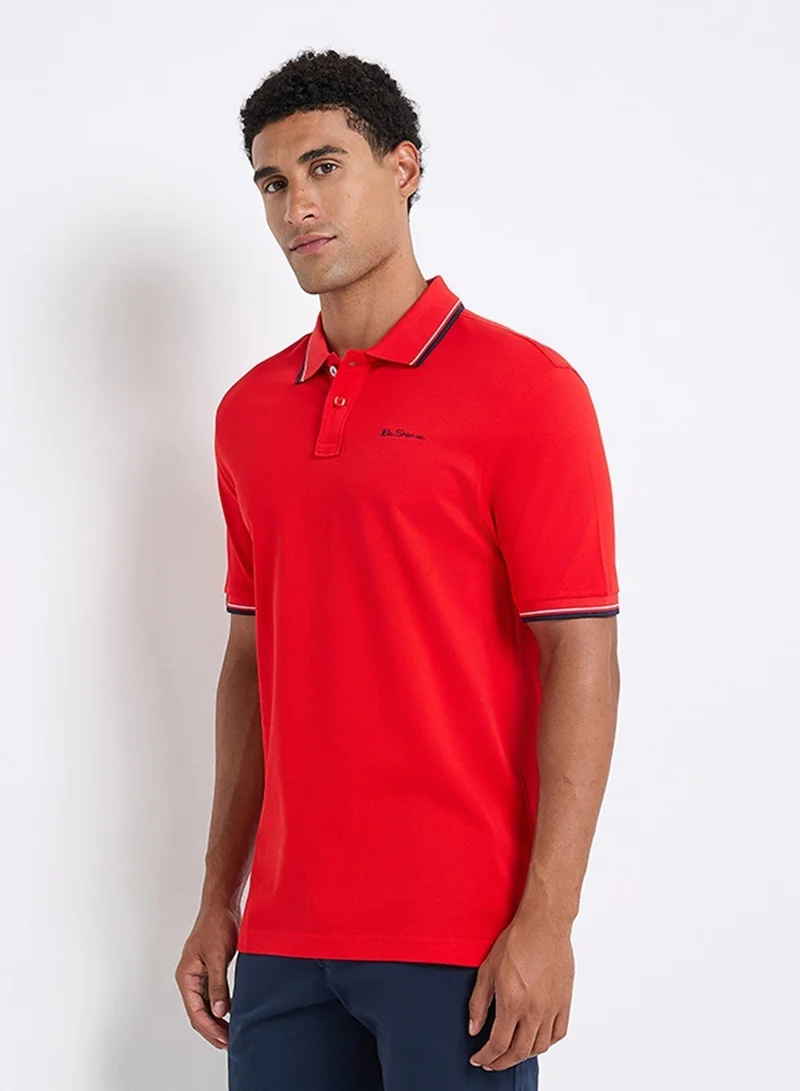 بين شيرمان بولو كلاسيك بياقة قابلة للطي