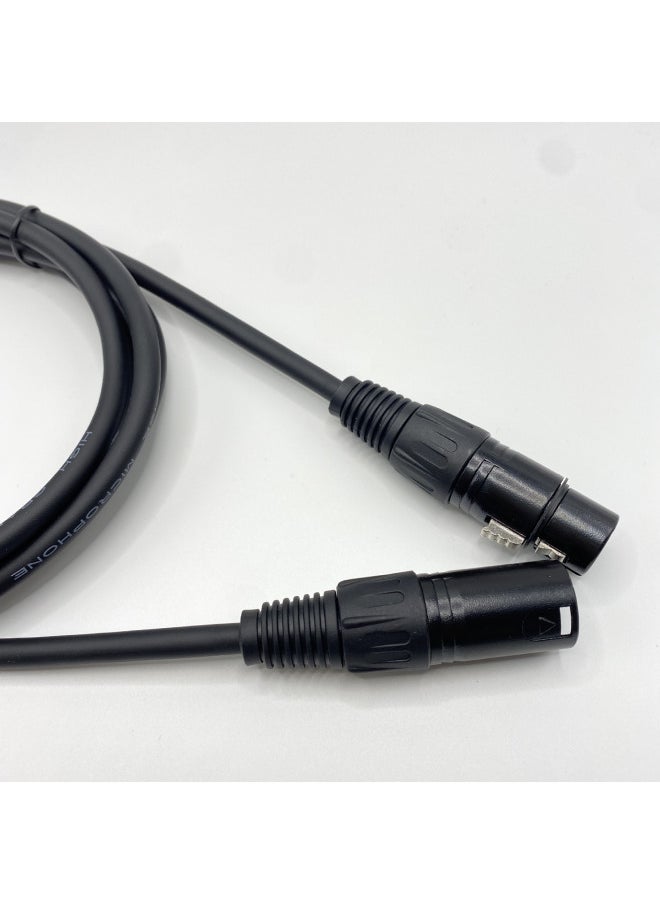 ماركة غير محددة خط ميكروفون خط الصوت Canon من ذكر إلى أنثى، خط صوت XLR متوازن، سلك Enping متقاطع الحدود - اللون: بني غامق فضي كارون - الطول: Φ6.0* 8 م  - Image 3