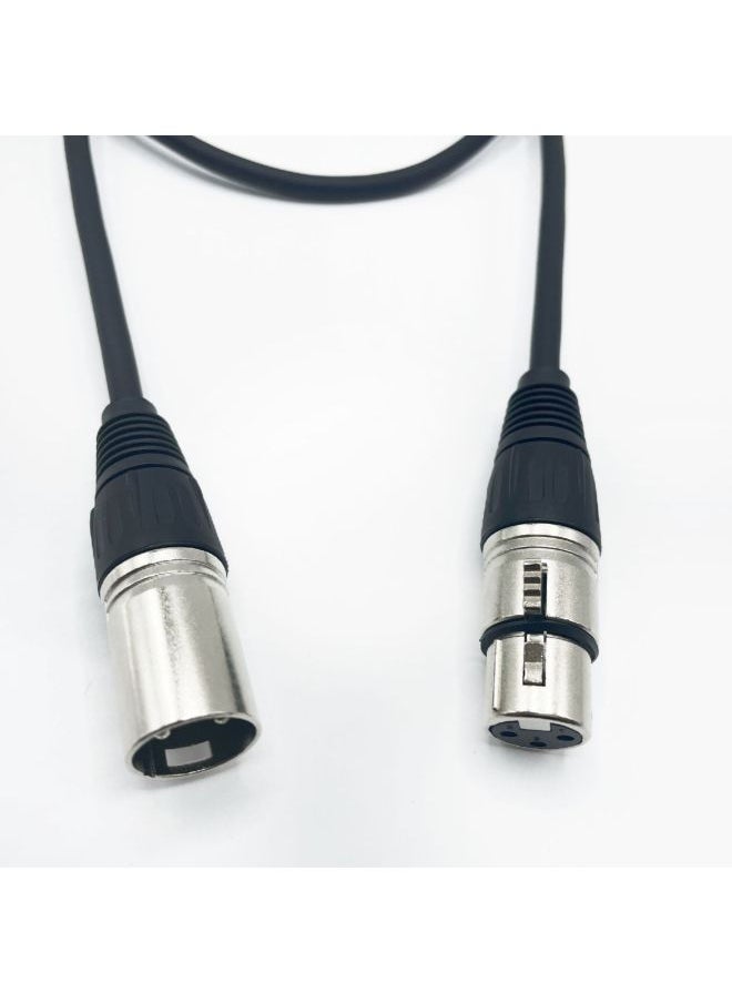 ماركة غير محددة خط ميكروفون خط الصوت Canon من ذكر إلى أنثى، خط صوت XLR متوازن، سلك Enping متقاطع الحدود - اللون: بني غامق فضي كارون - الطول: Φ6.0* 8 م  - Image 5