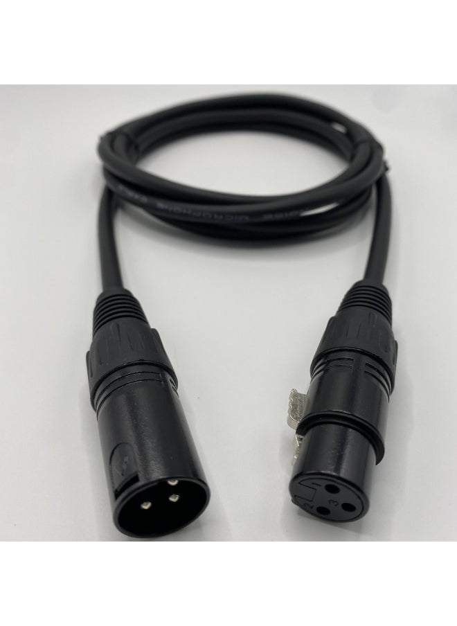 ماركة غير محددة خط ميكروفون خط الصوت Canon من ذكر إلى أنثى، خط صوت XLR متوازن، سلك Enping متقاطع الحدود - اللون: بني غامق فضي كارون - الطول: Φ6.0* 8 م  - Image 4