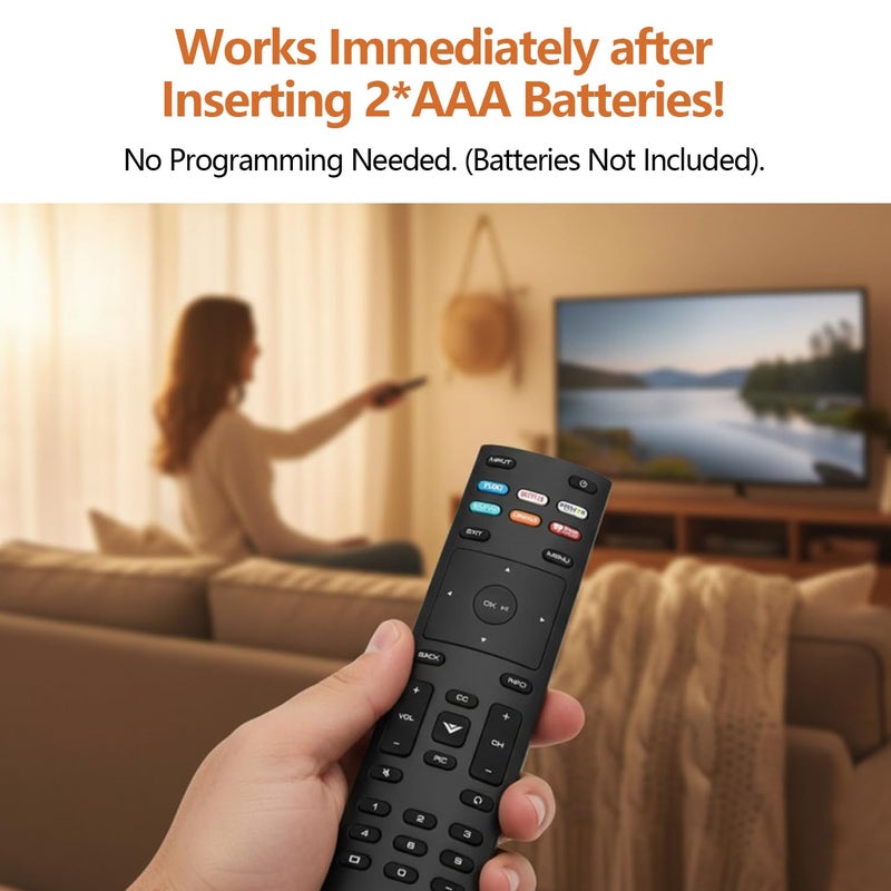 Nettech Universal for Vizio TV Remote, Replacement Remote Control for Vizio Smart TVs. 1-Year Warranty. - Image 4