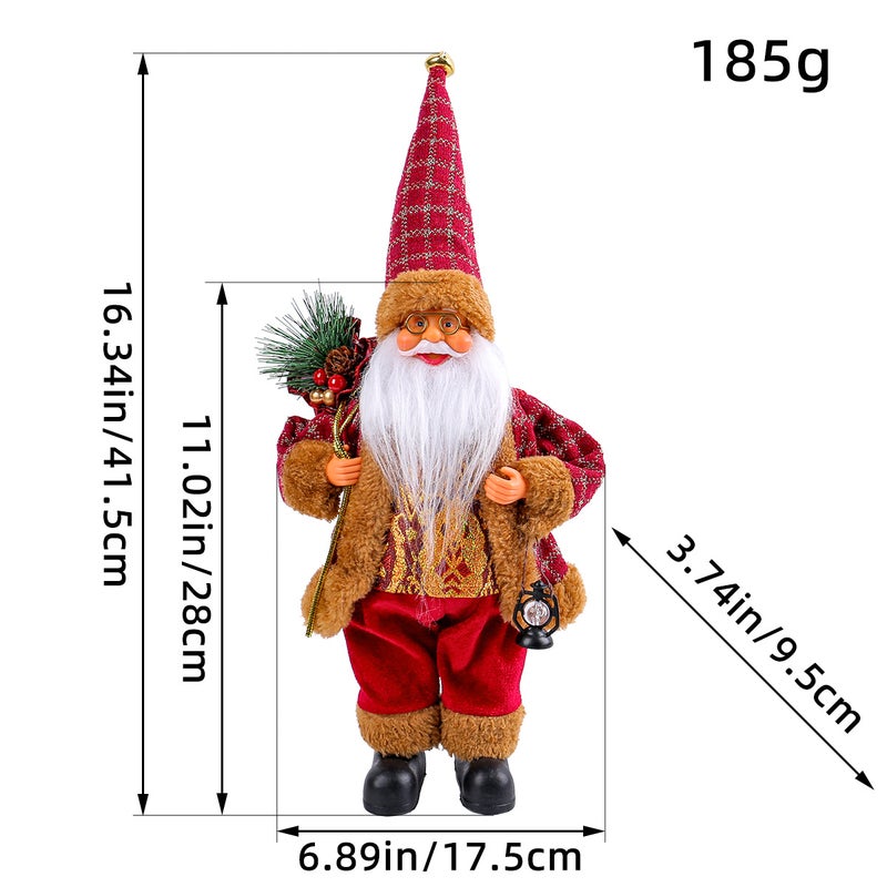 Standing Santa Figurine Christmas Decor GG1-30 red 