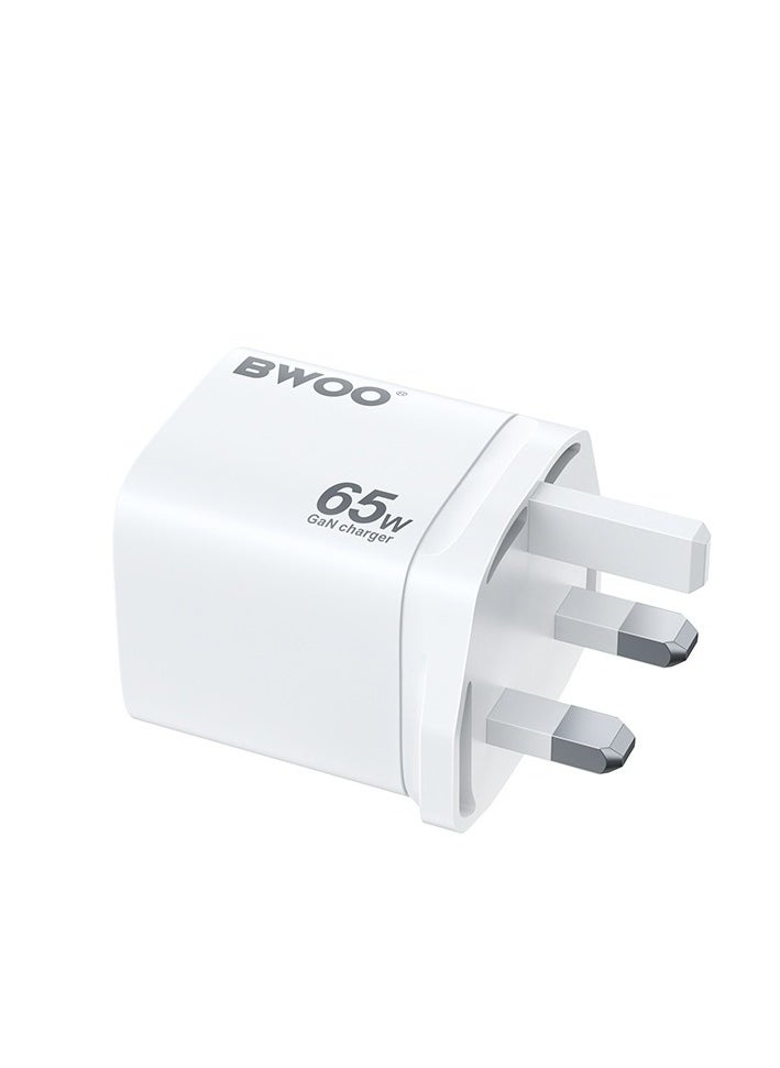BWOO - Bwoo Super fast Wall Charger, Fast Charger 65W Gan 3 in 1,Fast Charger for Iphone, Ipad, Iwatch, Samsung, Vivo, Oppo Etc - Image 1