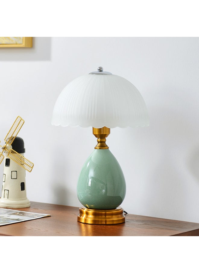 Generic - Ceramic Table Lamp American Retro Bedroom Bedside Table Lamp Net Red Explosions Zhongshan Lamps E-commerce Factory-Size:Xj-185 Type A - Image 1