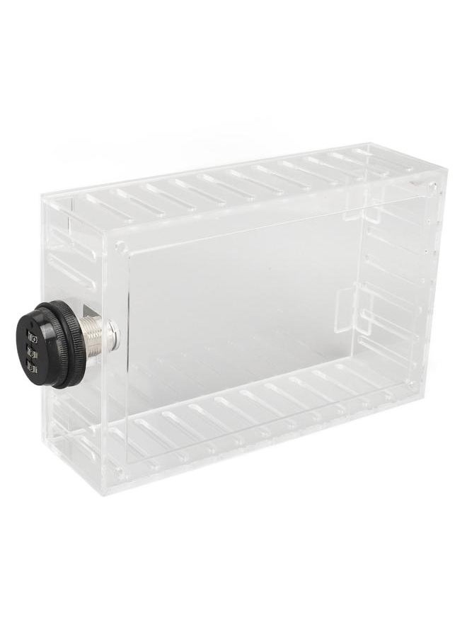 Thermostat Lock Box Universal Large Transparent Thermostat Protective Guard for Thermostat On Wall Coded Lock