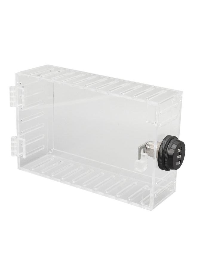 Thermostat Lock Box Universal Large Transparent Thermostat Protective Guard for Thermostat On Wall Coded Lock