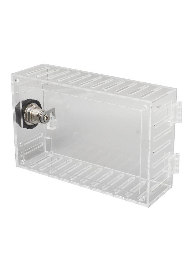 Thermostat Lock Box Universal Large Transparent Thermostat Protective Guard for Thermostat On Wall Coded Lock