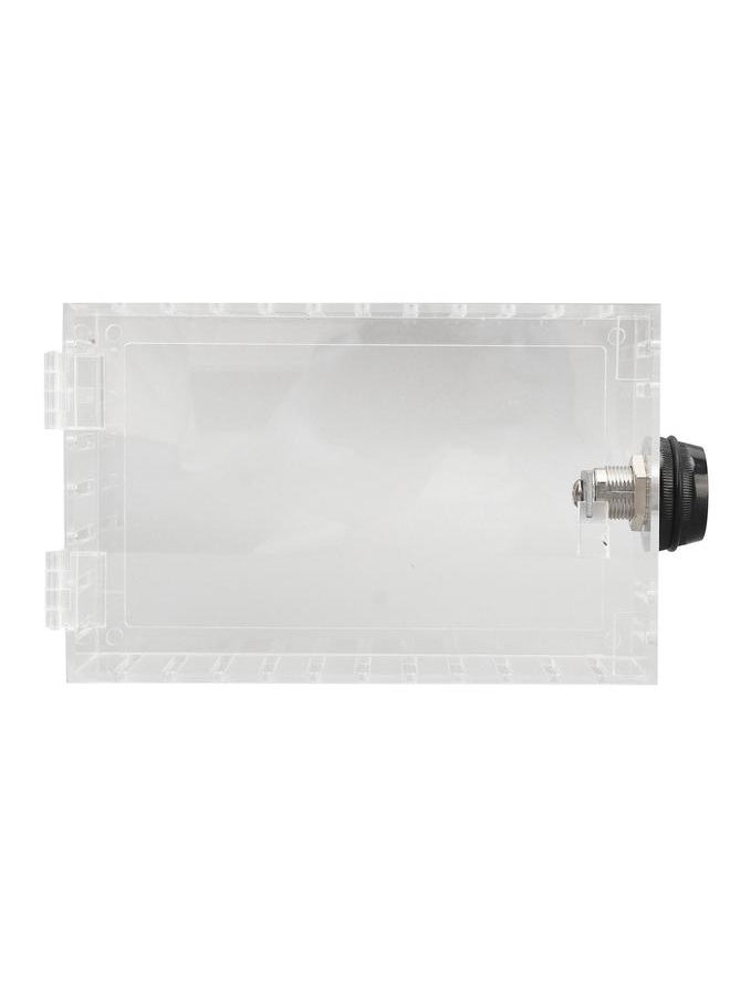 Thermostat Lock Box Universal Large Transparent Thermostat Protective Guard for Thermostat On Wall Coded Lock