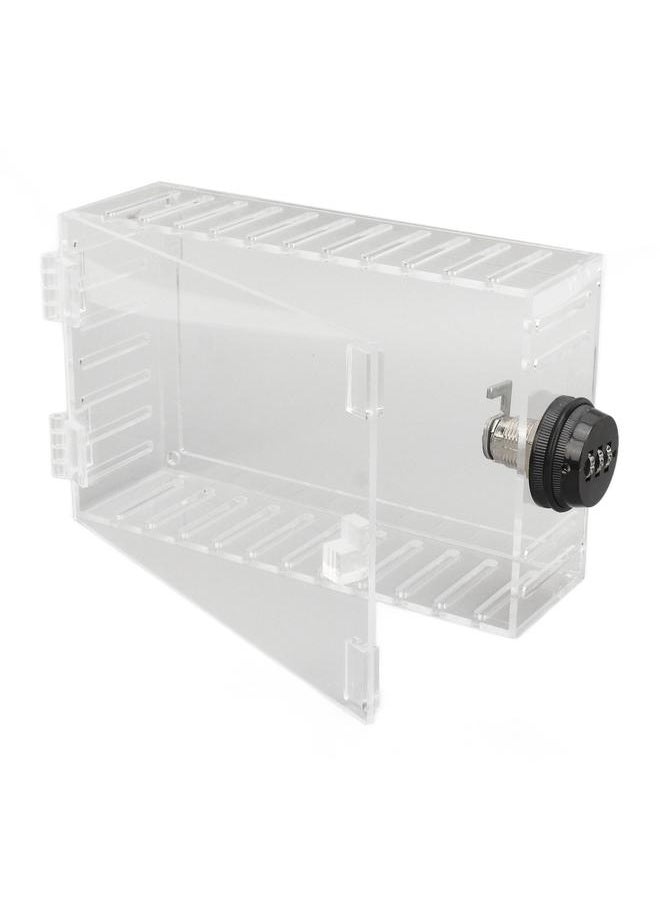 Thermostat Lock Box Universal Large Transparent Thermostat Protective Guard for Thermostat On Wall Coded Lock