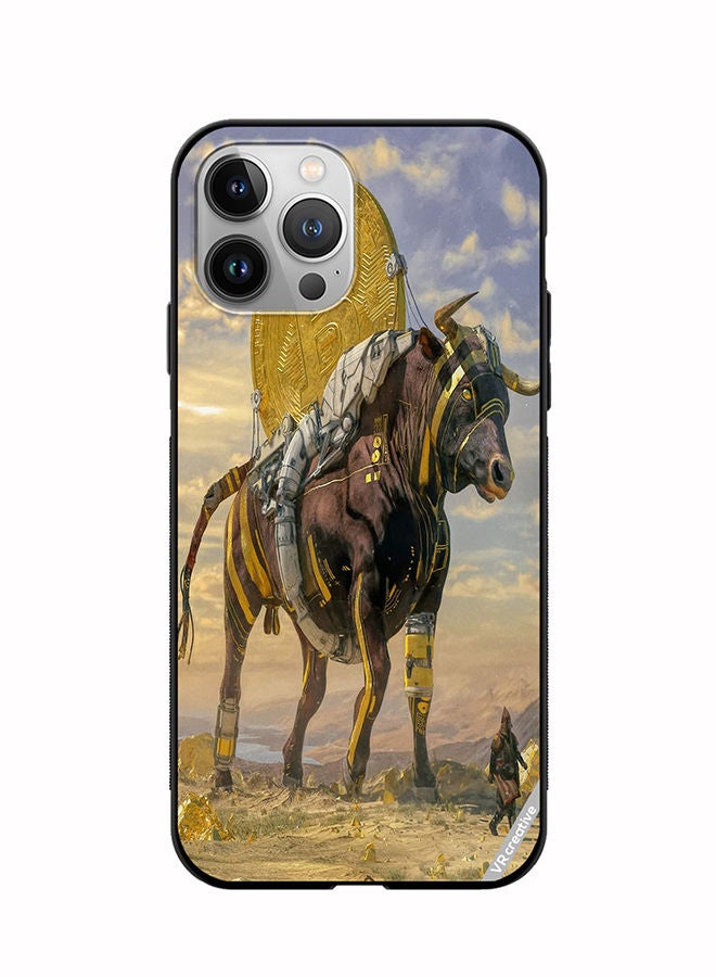 VR CREATIVE Protective Case Cover For Apple iPhone 11 Pro Max Bitcoin Horse Design Multicolour - Image 1