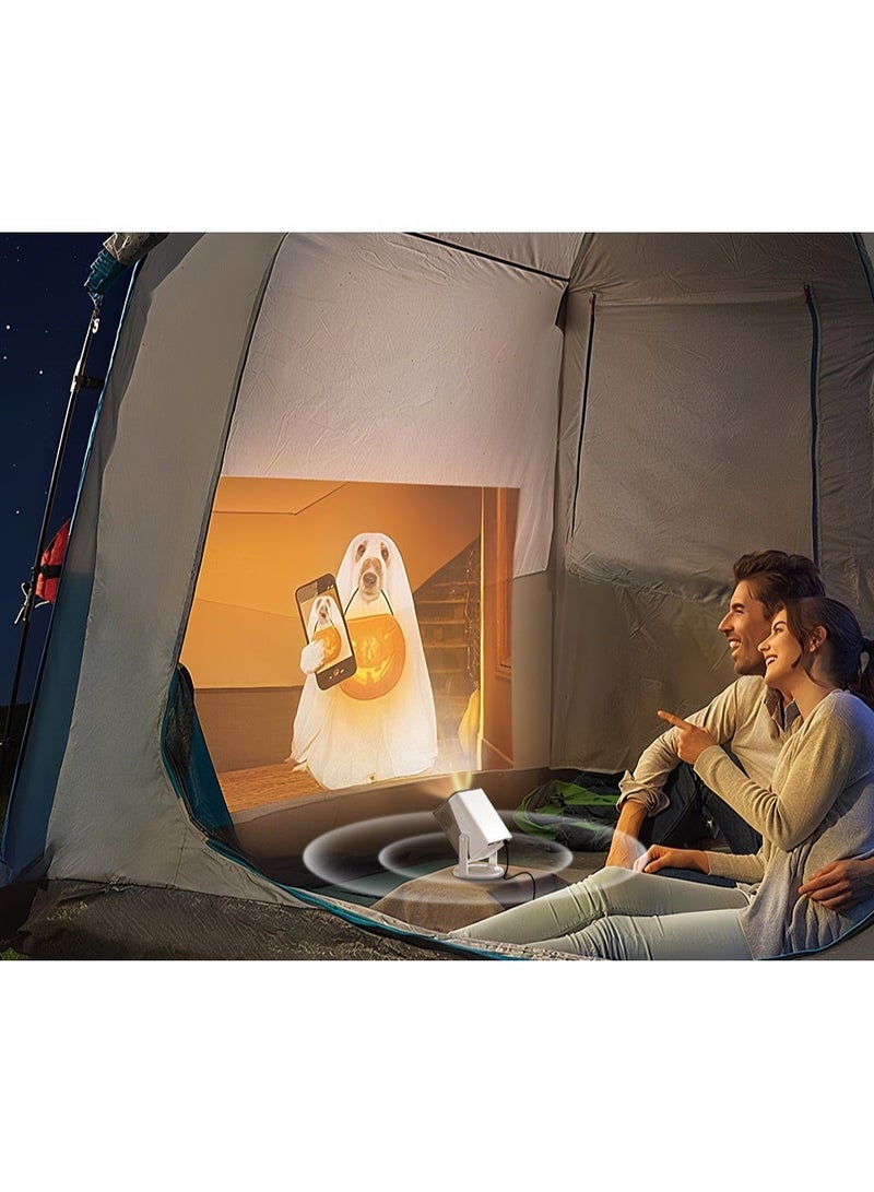 HP 4K Supported Smart Projector 1080p with Wireless Screen Mirroring, 100” Display, WiFi Enabled, Adjustable Swivel Stand, Compact Home Cinema MC425 white - Image 5