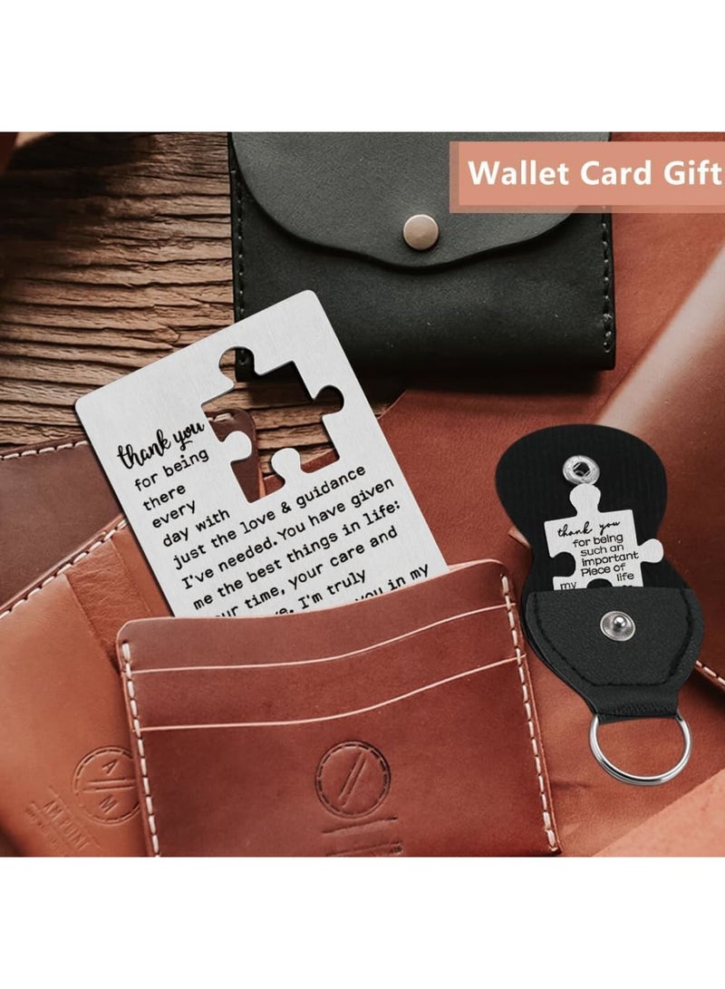 Luckam Thank You Dad Gift, Engraved Wallet Card from Daughter, Appreciation Gift for Birthday Fathers Day Thanksgiving, Personalized Dad Present for Son or Daughter to Show Love and Gratitude - Image 3
