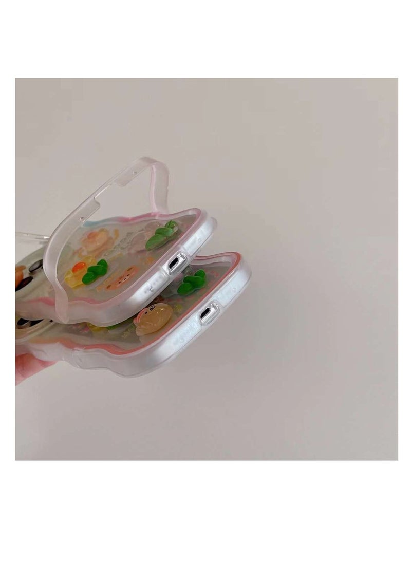 Generic - Mobile Phone Case Apple 14 pro max Protective Case Girls Anti-fall Watching Drama Stand Stand High-grade Cute Style - Image 1