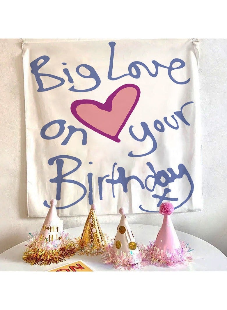 EBMINI Birthday Hanging Cloth Tapestry Photo Background Cloth 