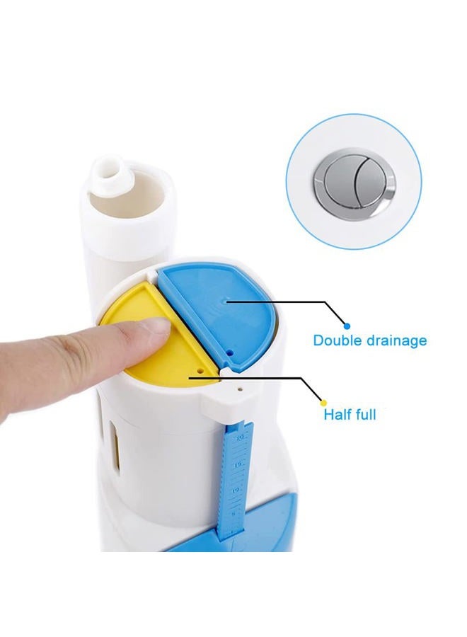 Ziosxin 2 Inch Toilet Flush Valves, Toilet Repair Kit Dual Flush Valve Replacement Fit for One Piece Toilet Top Push Button Valve(One Piece Toilet 8" Height) - Image 3