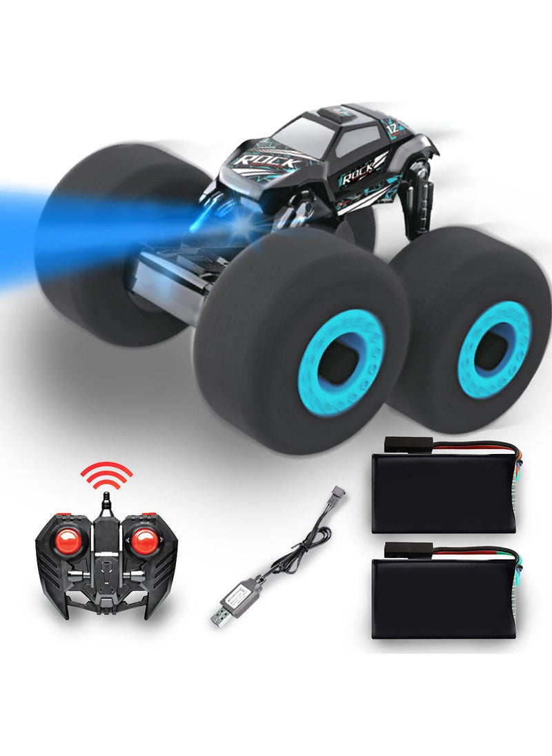 KIDWALA Remote Control Stunt Car with Soft Wheels Car for Boys 6-10 years Old Blue - Image 1