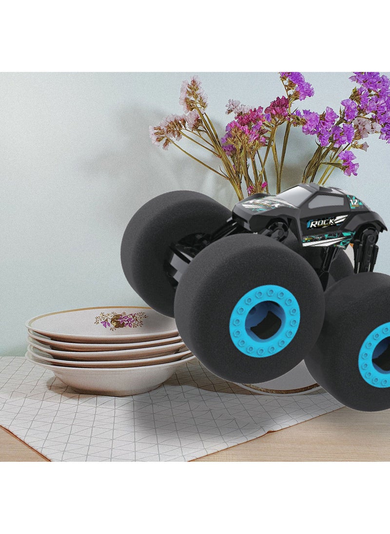 KIDWALA Remote Control Stunt Car with Soft Wheels Car for Boys 6-10 years Old Blue - Image 5