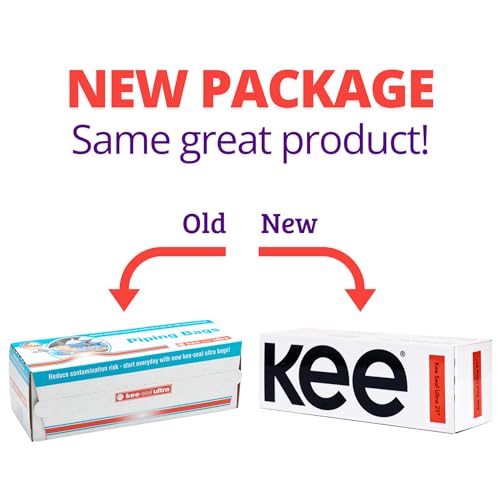DecoPac Kee Seel Ultra Disposable Pastry Bags, Piping Bag with Textured Non Slip Outer Surface, Smooth-Flow Interior, Easy Tear Perforation, Convenient Dispenser Box, 21-Inch, Clear - 72 Pack - Image 2