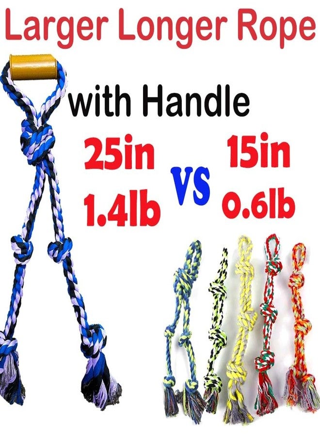 Fejapa Large Dog Rope Toys for Aggressive Chewers Pitbull Tug of War Interactive Heavy Duty Outdoor Medium Large Breed XL Dog Chew Rope Strong Durable Dog Tug Toys Tough Pull Rope with Handle - Image 2