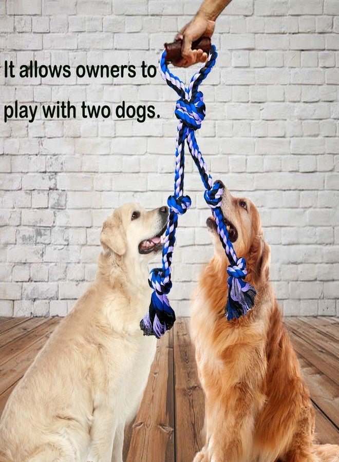 Fejapa Large Dog Rope Toys for Aggressive Chewers Pitbull Tug of War Interactive Heavy Duty Outdoor Medium Large Breed XL Dog Chew Rope Strong Durable Dog Tug Toys Tough Pull Rope with Handle - Image 3