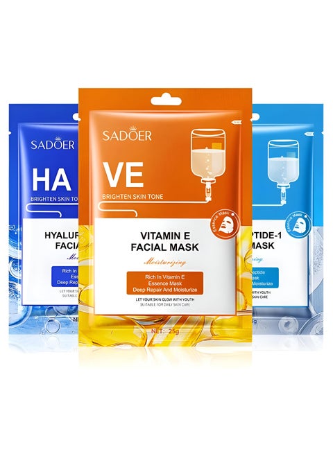 Skin Care Set - A Skin Care Mask Set Consisting Of 3 Distinctive Masks That Provide You With A Unique And Effective Experience To Improve The Freshness Of Your Skin And Deeply Nourish It To Look More Vibrant And Beautiful.