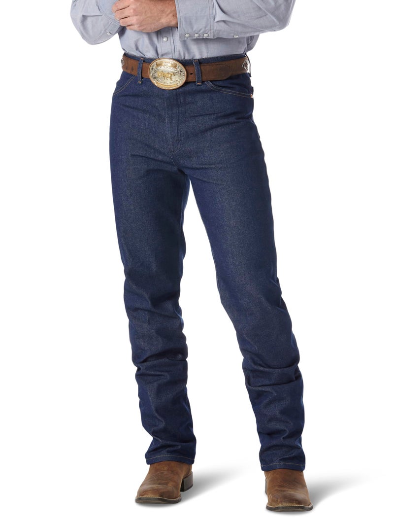 Wrangler 0936 Cowboy Cut Slim Fit Jean, Rigid Indigo, 32W x 34L - Image 1