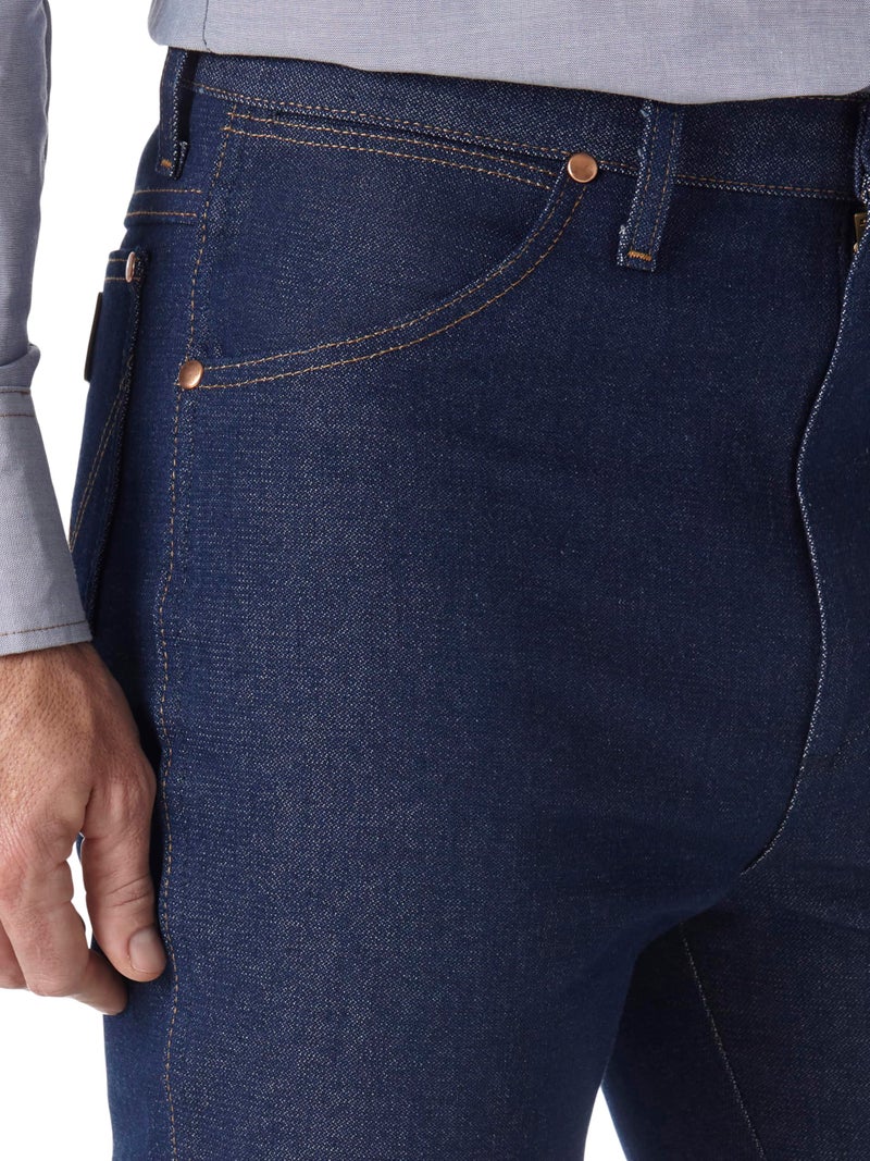 Wrangler 0936 Cowboy Cut Slim Fit Jean, Rigid Indigo, 32W x 34L - Image 3