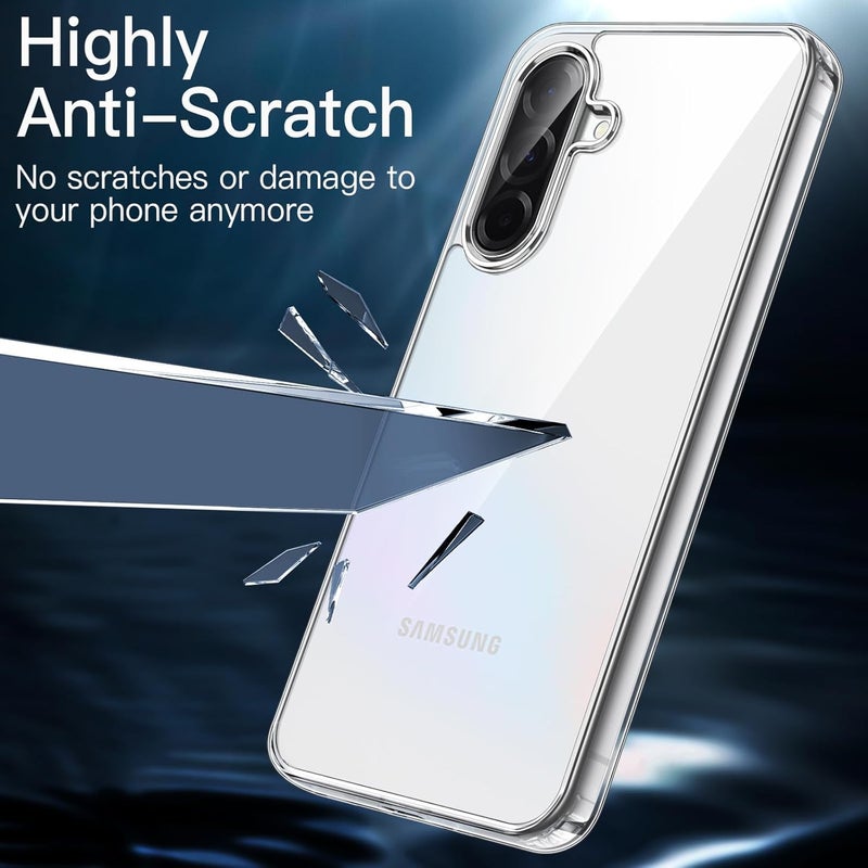 Realcase غطاء خلفي سيليكون لجهاز سامسونج A36 5G، مقاوم للخدوش، شفاف، واقي من الصدمات، غطاء خلفي لجهاز سامسونج جالاكسي A36 5G - Image 5