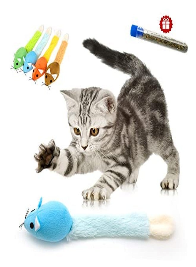 PETANGELCat Kitten Pet Soft Mouse Mice Activity Toy Play Fun Training Blue - Image 2
