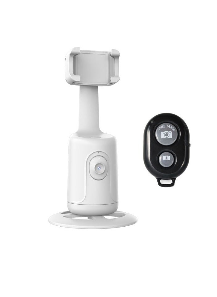 Phone Gimbal Stabilizer, 360 Degree Rotation Desktop Handheld Gimbal Phone Tripod, Panoramic Follow Up Gimbal Bracket With Intelligent Gestures Recognition, (1pc, White, With Remote Control)  - Image 1