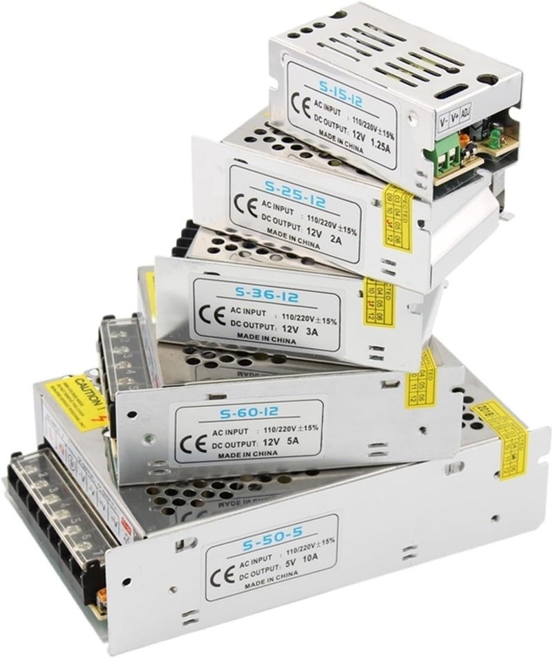 DC 12V 2A Power Supply AC to DC Converter 5V 12V 24V 36V 1A to 30A LED Driver - Image 1